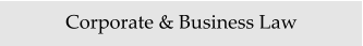 Corporate & Business Law