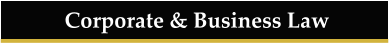 Corporate & Business Law
