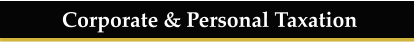 Corporate & Personal Taxation