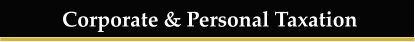 Corporate & Personal Taxation